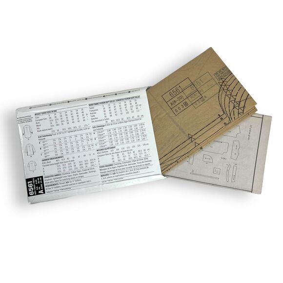 UNCUT NEW LOOK Sewing Pattern 6561 Misses Women Ladies Shirts, Blouse, Top 8-20 - Picture 4 of 11